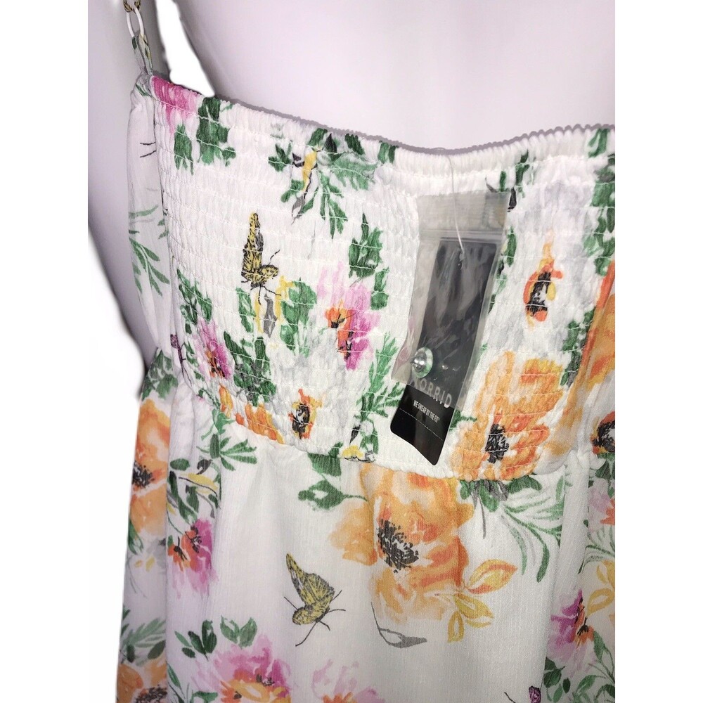 Torrid size 1 (1X-14/16) ❤NEW❤ Floral Chiffon Cami Babydoll Women's Blouse - Picture 5 of 11